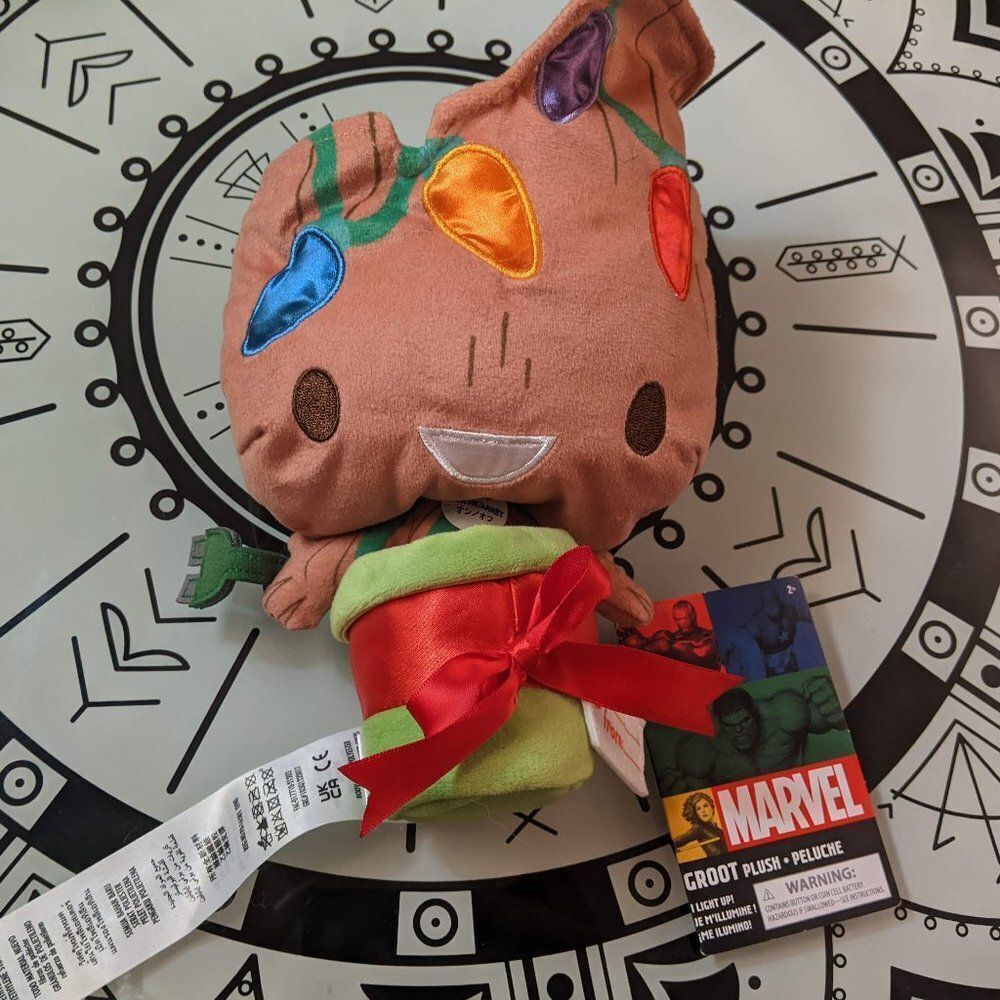 Light Up Holiday Groot Plushie